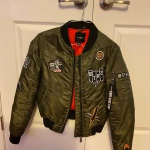 Olive Green Puff Jacket